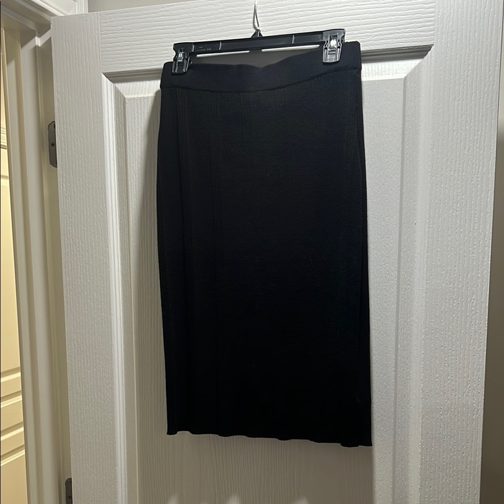 L'AGENCE Black Pencil Skirt Knee-Length Work